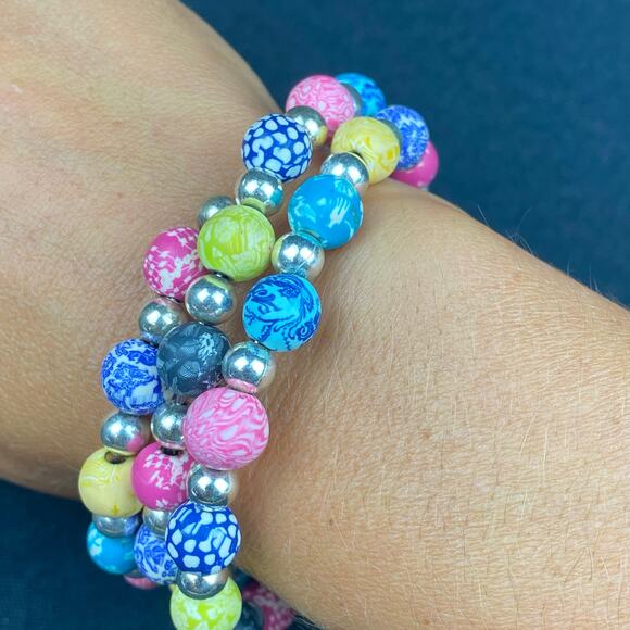 Viva Beads Discontinued Multi Colored Tutti Frutti Jumbo Wrap Bracelet - Picture 4 of 9